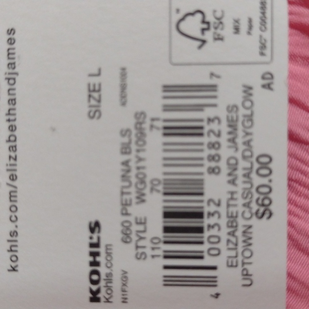 Elizabeth & James Pink Puff Sleeve Mini Dress Size L NWT - Picture 7 of 11